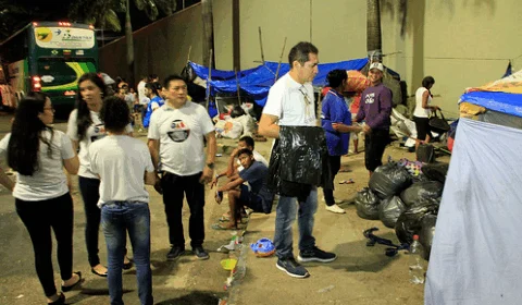 Ação entre órgãos acolhe grupo prioritário de venezuelano da rodoviária