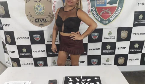 Mulher é presa com drogas no bairro Petrópolis
