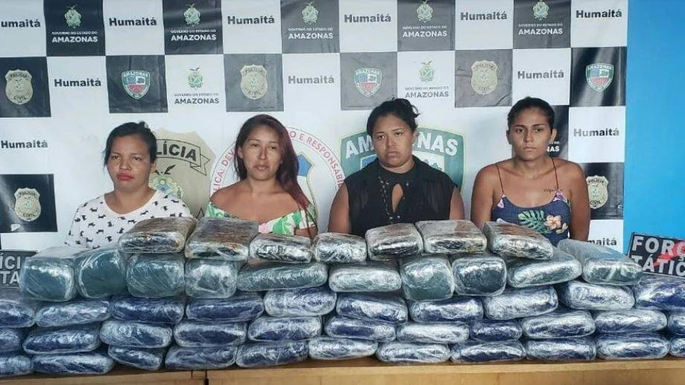 Mulheres são presas transportando 54 quilos de droga para Porto Velho (RO)