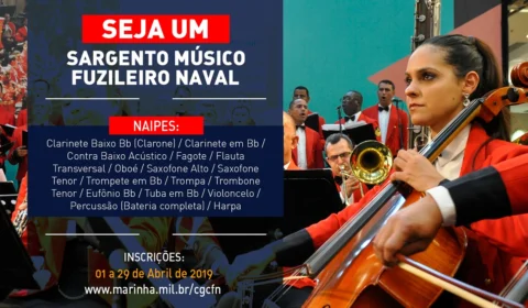 Marinha abre concurso para sargento músico naval; confira