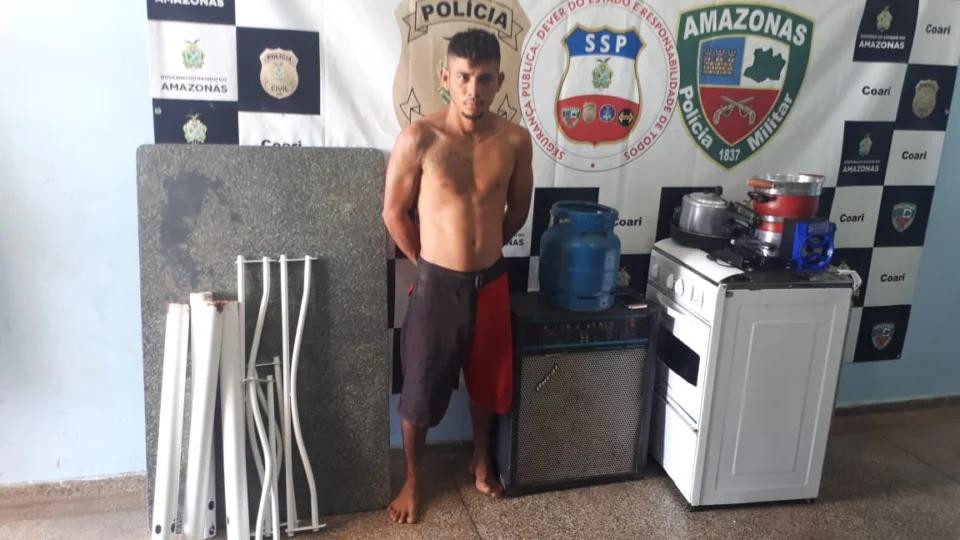 Homem é preso após fazer “mudança” e roubar tudo da casa de um idoso