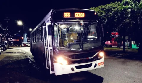 Ônibus da linha 355 é assaltado no Monte das Oliveiras – Assaltantes estavam com faca de açougueiro