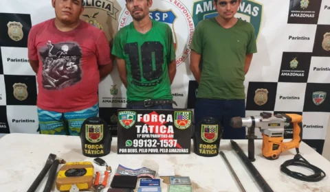 Quadrilha é presa após roubar R$150 mil de banco no AM