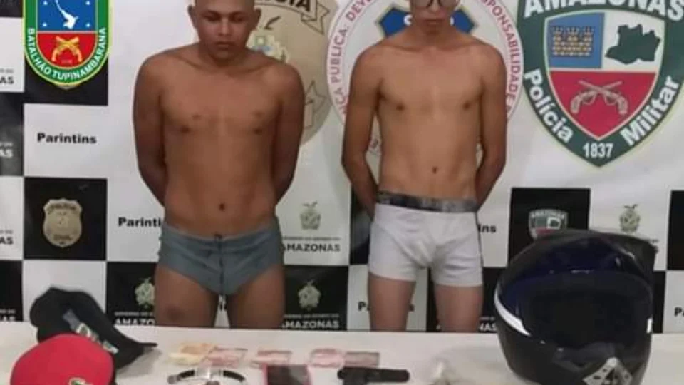 Jovens são presos com arma, drogas e dinheiro em Parintins