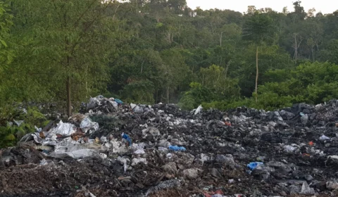 Após denúncia, lixão hospitalar clandestino é descoberto pela polícia em Manaus