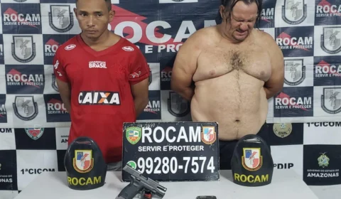 Rocam detém dupla que participou de furto em loja de móveis no Educandos