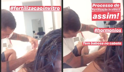 Tammy Miranda e Andressa mostram processo de fertilização, em suas redes sociais