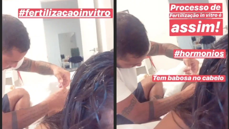 Tammy Miranda e Andressa mostram processo de fertilização, em suas redes sociais