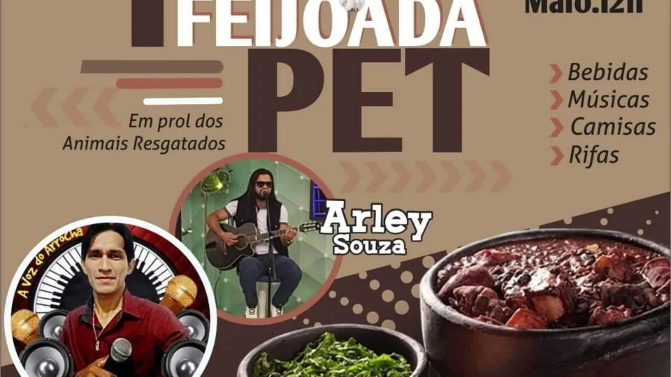 Protetor dos animais realiza feijoada para retirar pets das ruas de Manaus