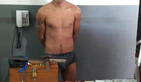 Idosa é agredida com três marretadas e têm mais de 5 mil roubados; o suspeito foi preso