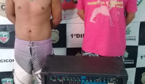 Dupla é presa por apologia ao crime usando caixa de som durante o dia das mães