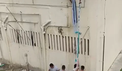 Vídeo divulgado onde mostra detentos em fuga no COMPAJ é de 2017