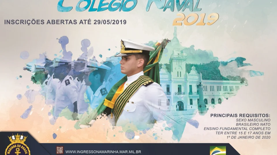 Marinha abre inscrições para concursos de níveis fundamental e superior