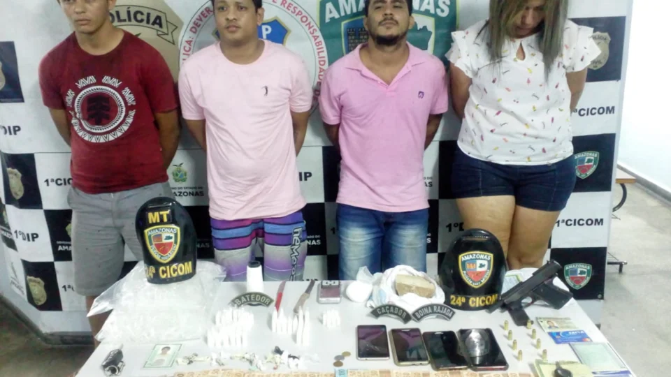 Quadrilha é presa suspeita de envolvimento em duplo homicídio em Manaus