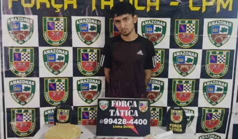 Após denúncia anônima jovem é preso com drogas no Japiim