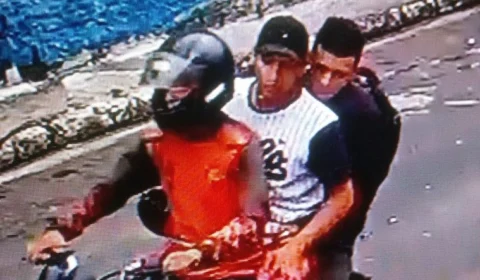 Trio foge após assalto em distribuidora mas é flagrado por câmeras de segurança