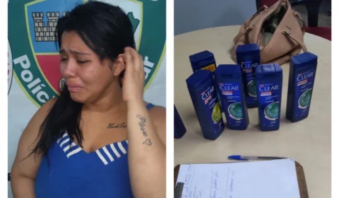 Mulher é presa após ser flagrada furtando shampoos em supermercado no Cidade de Deus
