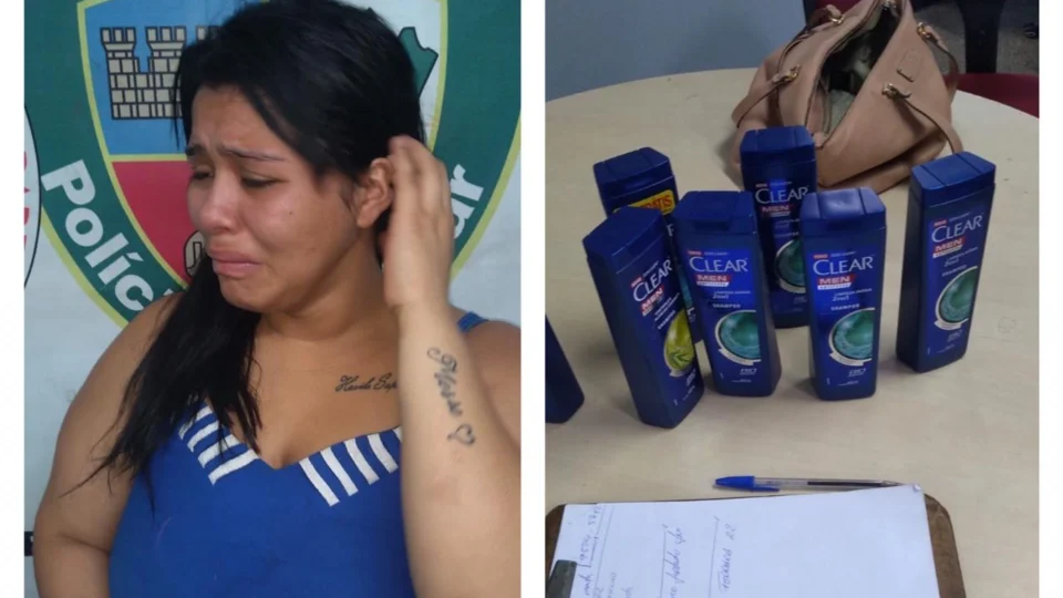 Mulher é presa após ser flagrada furtando shampoos em supermercado no Cidade de Deus