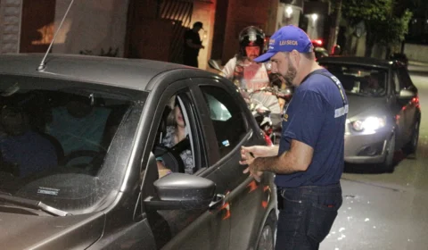 Mais de 200 testes de bafômetro são registrado durante fim de semana