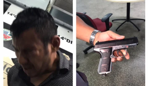 Após realizar assalto bandido correr para o Hospital Plantão Araújo e acaba preso