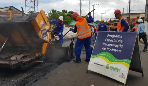 Obras no sistema viário de Parintins avançam em  40% de execução