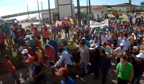 Vídeo: veja como o governador Wilson Lima é recebido no interior do AM em entrega de investimentos nos municípios