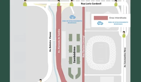 Veja como fica o trânsito durante a festa de Pentecostes no Sambódromo