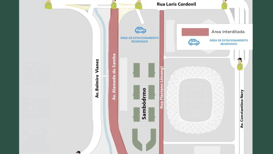 Veja como fica o trânsito durante a festa de Pentecostes no Sambódromo