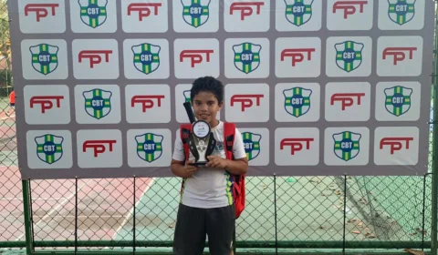 Em Londrina, tenista amazonense de 9 anos conquista título internacional