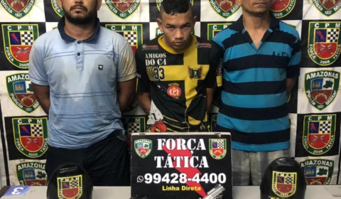 Força Tática prende três pessoas com armas de fogo