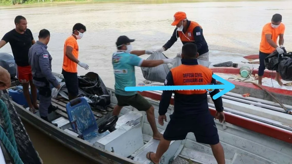 Três copos de vítimas do naufrágio em Carauari são resgatados no AM