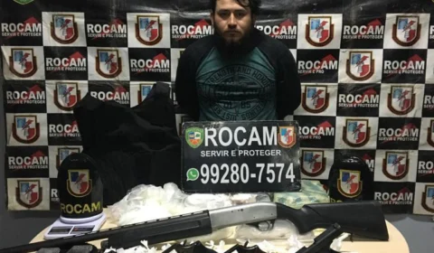 Rocam prende vulgo “Barba” líder do tráfico de drogas no bairro da União