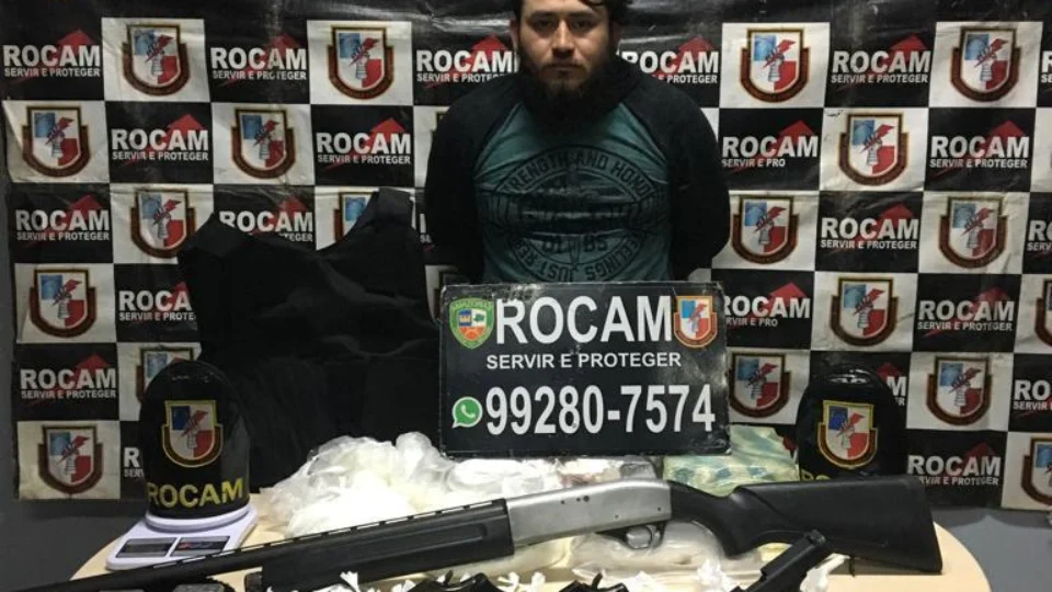 Rocam prende vulgo “Barba” líder do tráfico de drogas no bairro da União