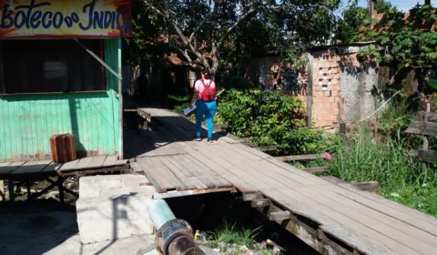 Moradores do bairro Riacho Doce há 23 anos esperam pela construção de ponte