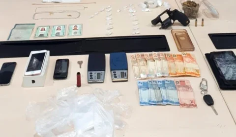 Casal contrata adolescente como embalador de droga e são presos e o menor apreendido