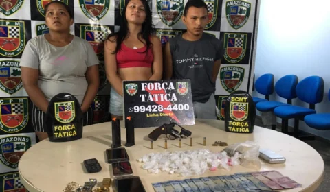 Duas mulheres e um homem são presos por tráfico de drogas na zona Leste de Manaus