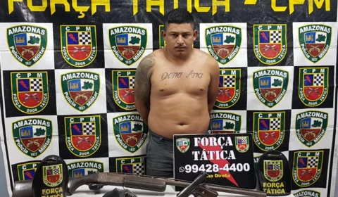 Polícia Militar prende homem por posse ilegal de arma de fogo