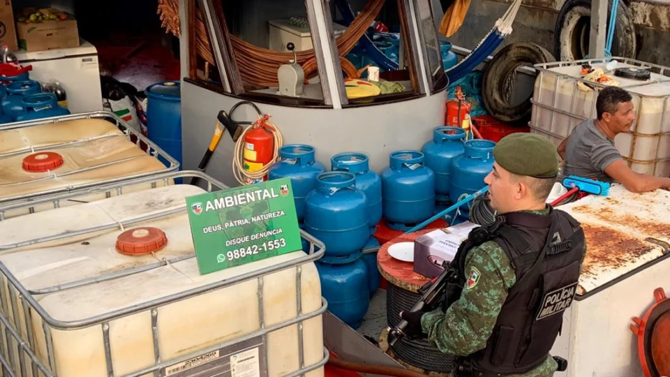 Mais de 70 mil litros de combustível irregular são apreendidos pelo Batalhão Ambiental e Ipaam