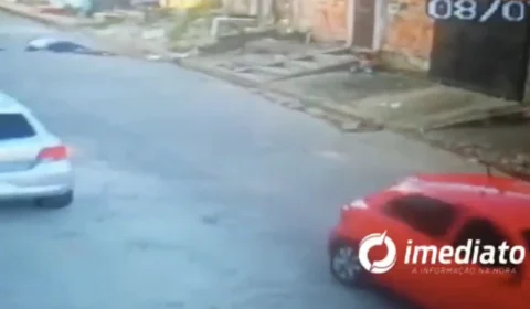 Vídeo – Veja o momento em que ex-presidiário é assassinado a tiros no Santa Etelvina