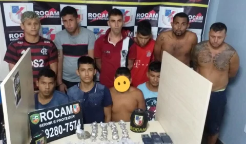 Rocam prende 10 homens na Colônia Terra Nova com grande quantidade de drogas