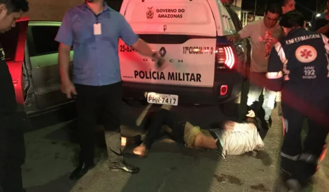 Urgente – Perseguição policial termina com assaltante baleado no bairro da Paz
