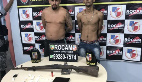 Polícia Recupera carros roubados e prende dupla com arma e drogas na zona Leste