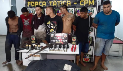 Sete integrantes da FDN são presos com armas e um lança granadas no bairro da Raiz
