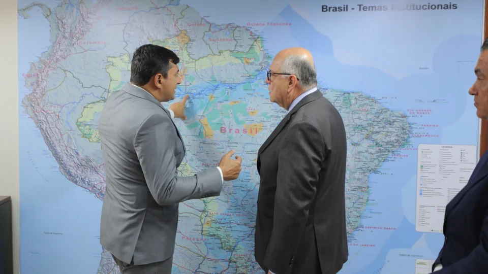 Governador Wilson Lima discute futuras parcerias com embaixador da Colômbia no Brasil