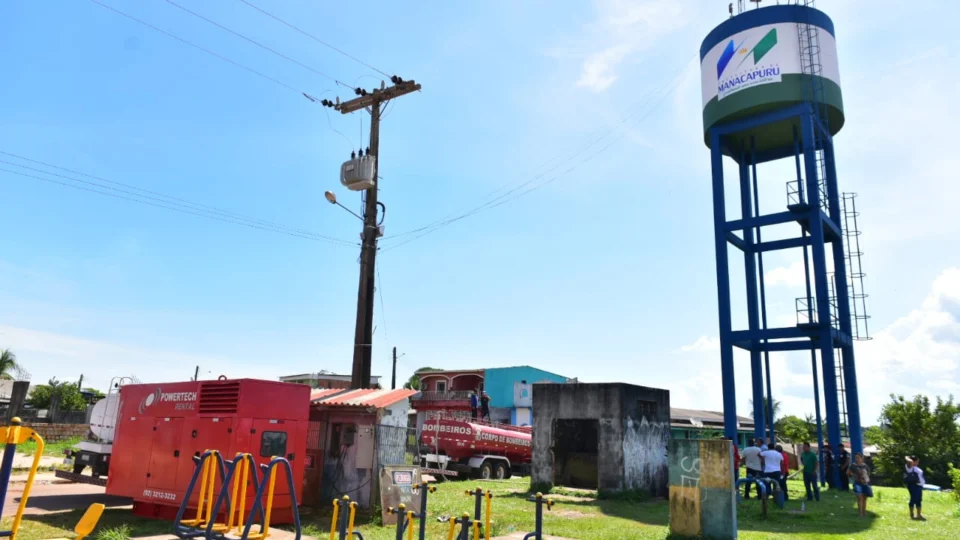 Cinco geradores enviados pelo governador Wilson Lima a Manacapuru ajudam no abastecimento de água