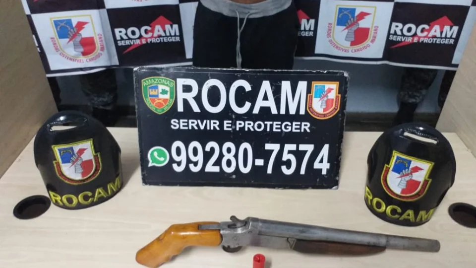 Homem de 27 anos é detido com espingarda no Colônia Terra Nova