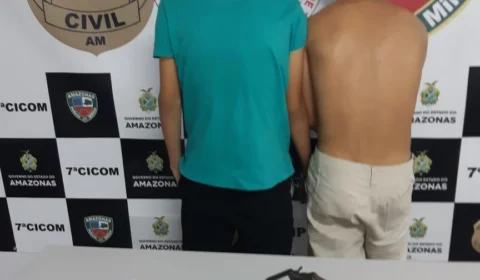 Adolescentes são apreendidos com arma de fogo, munições e drogas no bairro Santa Luzia