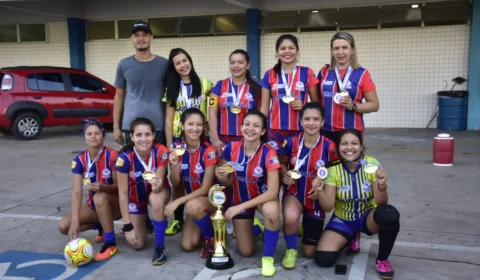 Humaitá é campeão do Futsal Feminino Juvenil do JEAs