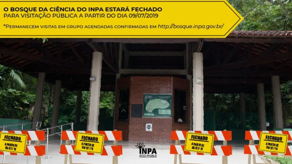 Bosque da Ciência fecha para visitação pública a partir desta terça-feira