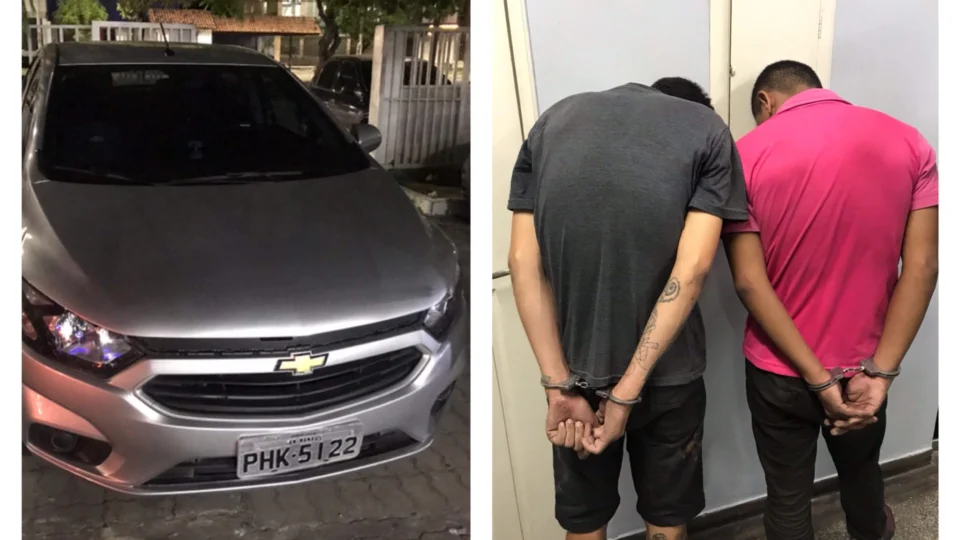 Motorista de aplicativo é preso com comparsa realizando assaltos em Manaus